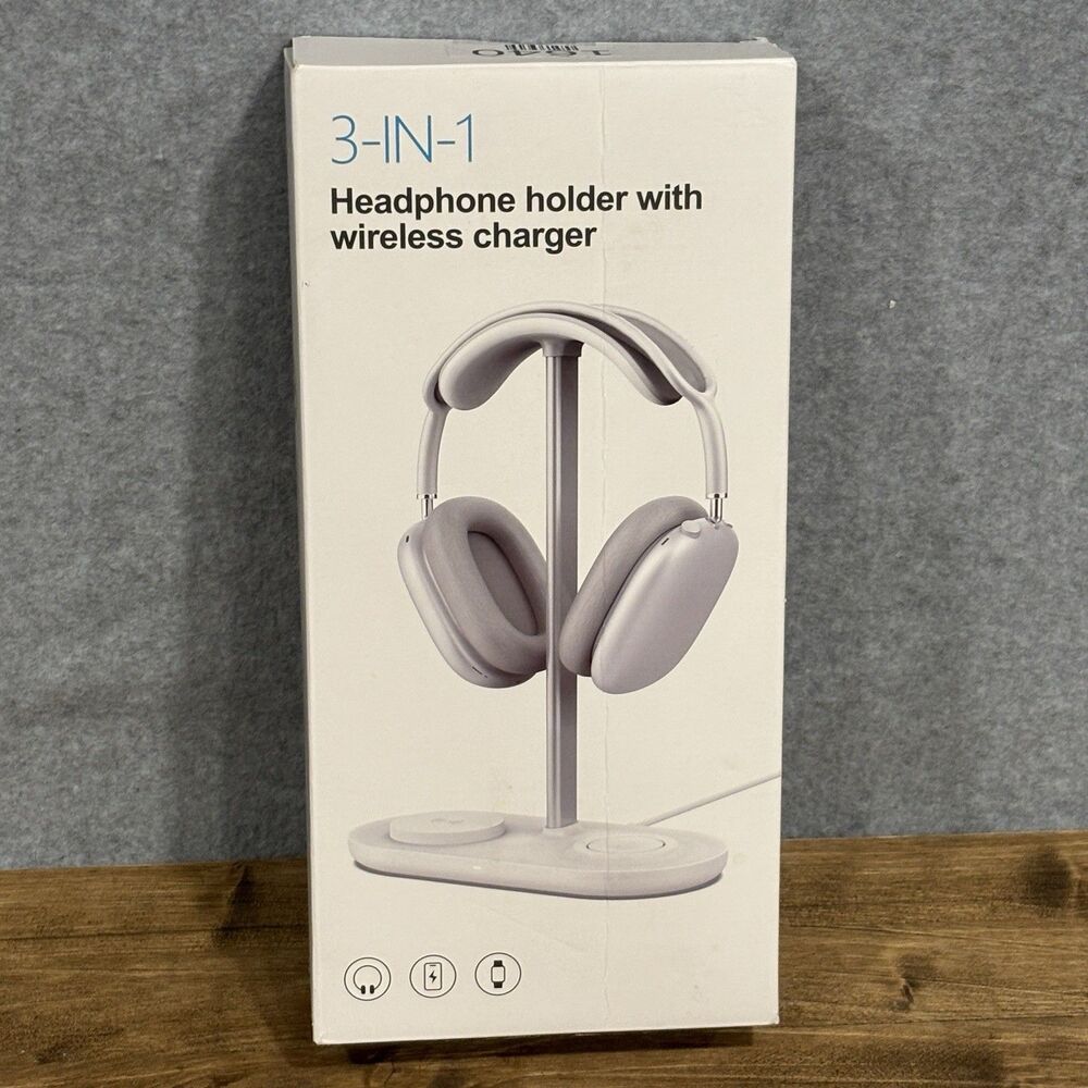 HiWe Headphone Stand, 2-in-1 MagSafe Wireless Charger for iPhone/iWatch